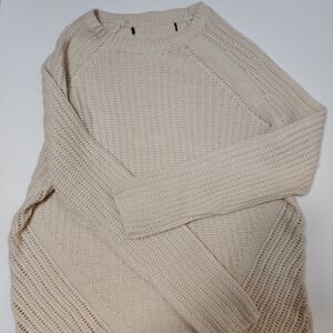 Cream High Low Sweater